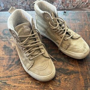 Vans Sk8-Hi Suede High-Top Sneakers - Taupe